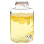 vidaXL Wasserspender XXL mit Zapfhahn Transparent 8 L Glas