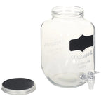 vidaXL Getränkespender 2 Stk. mit Ständer 2 x 4 L Glas