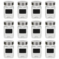 vidaXL Vorratsgläser mit Aufkleber 12 Stk. 300 ml