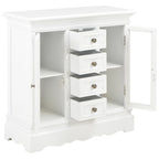 vidaXL Sideboard Weiß 70x28x70 cm Massivholz Kiefer