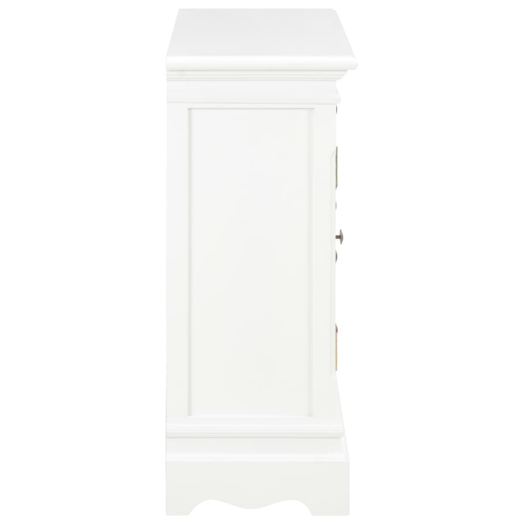 vidaXL Sideboard Weiß 70x28x70 cm Massivholz Kiefer