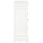 vidaXL Sideboard Weiß 70x28x70 cm Massivholz Kiefer