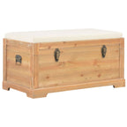 vidaXL Aufbewahrungstruhe mit Auflage 80×40×40 cm MDF