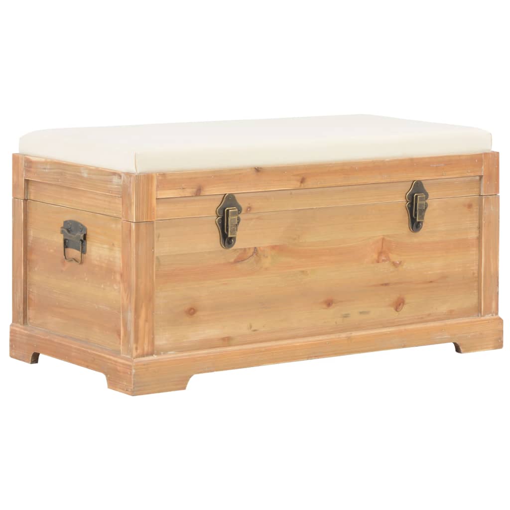vidaXL Aufbewahrungstruhe mit Auflage 80×40×40 cm MDF