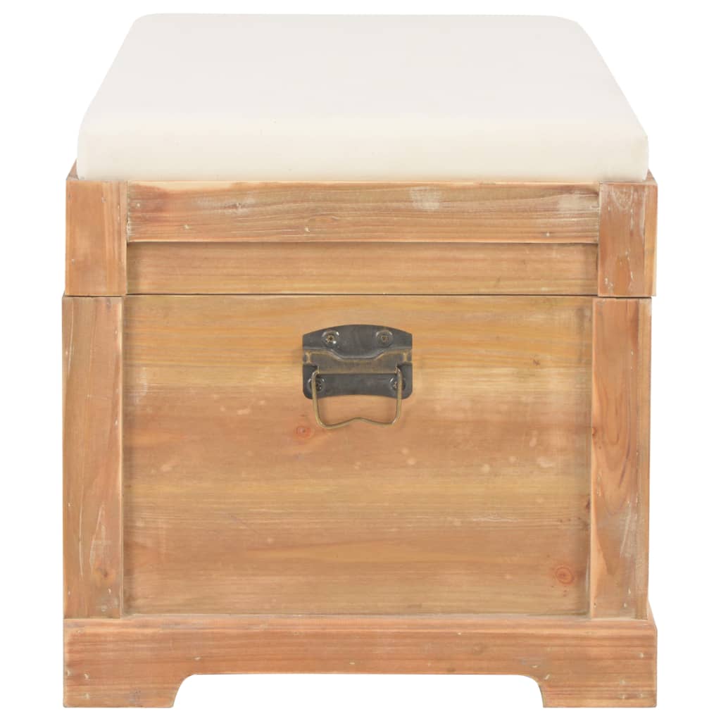 vidaXL Aufbewahrungstruhe mit Auflage 80×40×40 cm MDF
