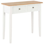 vidaXL Frisiertisch Konsolentisch Weiß 79 x 30 x 74 cm Holz