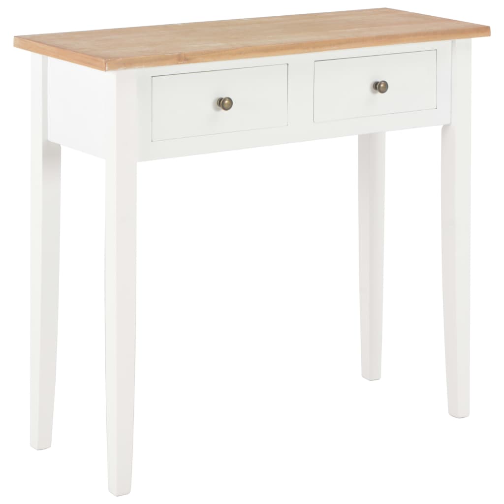 vidaXL Frisiertisch Konsolentisch Weiß 79 x 30 x 74 cm Holz