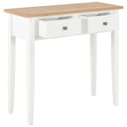vidaXL Frisiertisch Konsolentisch Weiß 79 x 30 x 74 cm Holz