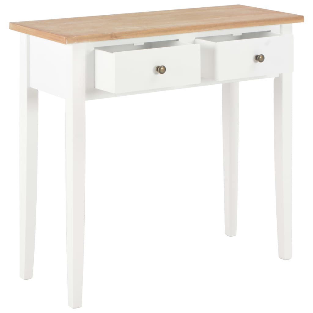 vidaXL Frisiertisch Konsolentisch Weiß 79 x 30 x 74 cm Holz