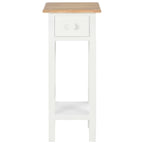 vidaXL Beistelltisch Weiß 27 x 27 x 65,5 cm Holz