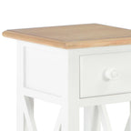 vidaXL Beistelltisch Weiß 27 x 27 x 65,5 cm Holz