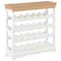 vidaXL Weinschrank Weiß 70 x 22,5 x 70,5 cm MDF
