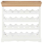 vidaXL Weinschrank Weiß 70 x 22,5 x 70,5 cm MDF