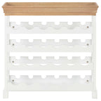 vidaXL Weinschrank Weiß 70 x 22,5 x 70,5 cm MDF