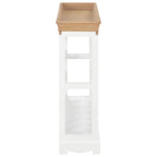 vidaXL Weinschrank Weiß 70 x 22,5 x 70,5 cm MDF