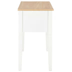 vidaXL Schreibtisch Weiß 109,5 x 45 x 77,5 cm Holz