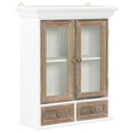 vidaXL Wandschrank Weiß 49x22x59 cm Holzwerkstoff