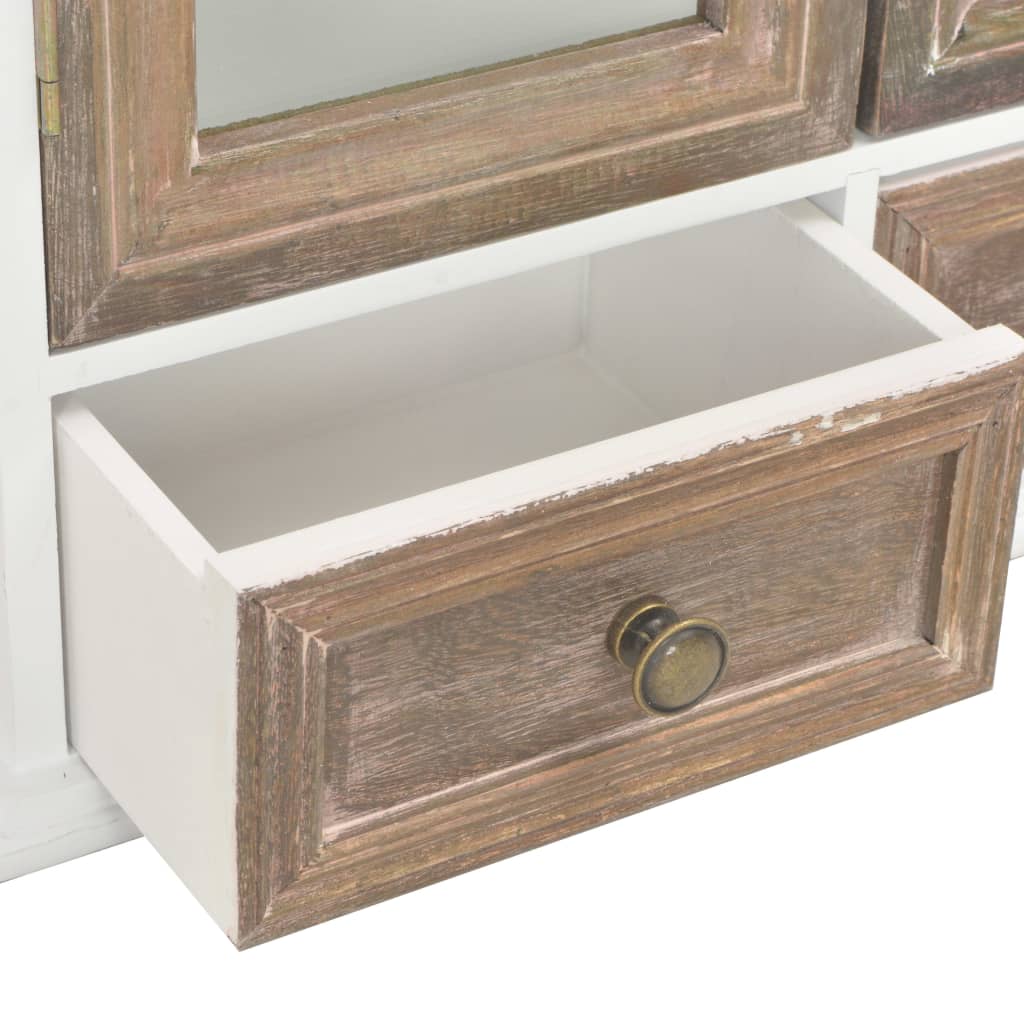 vidaXL Wandschrank Weiß 49x22x59 cm Holzwerkstoff