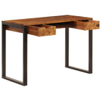 vidaXL Schreibtisch 110 x 55 x 78 cm Massivholz Akazie und Stahl