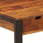 vidaXL Schreibtisch 110 x 55 x 78 cm Massivholz Akazie und Stahl