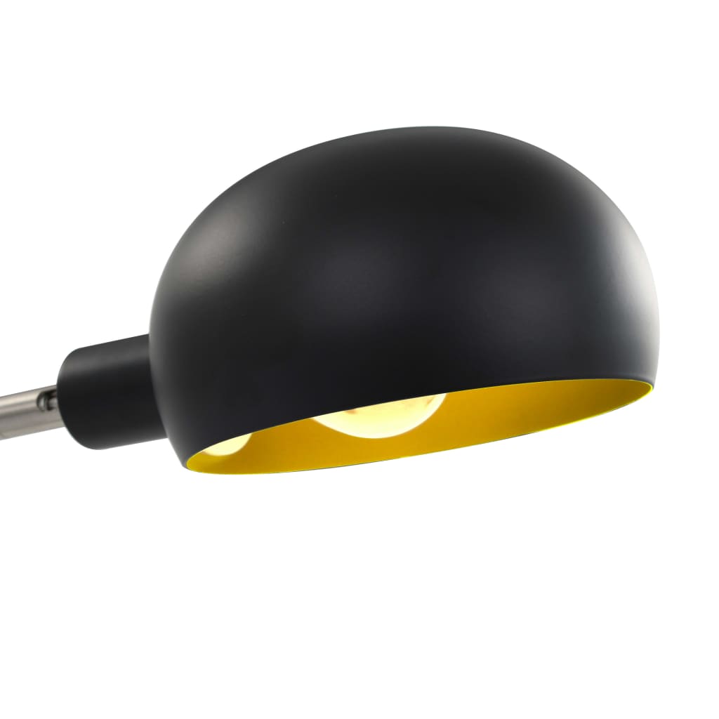 vidaXL Stehlampe 200 cm 5 x E14 Schwarz und Golden