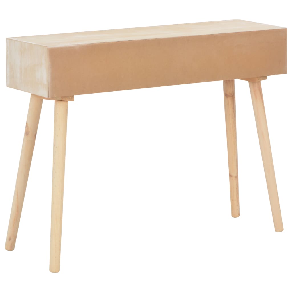 vidaXL Konsolentisch mit 3 Schubladen 100x30x73 cm Massivholz Kiefer