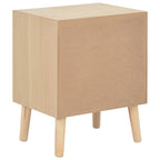 vidaXL Nachttisch mit 2 Schubladen 40x30x49,5 cm Massivholz Kiefer