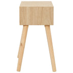 vidaXL Nachttisch mit Schublade 44x30x58,5 cm Massivholz Kiefer