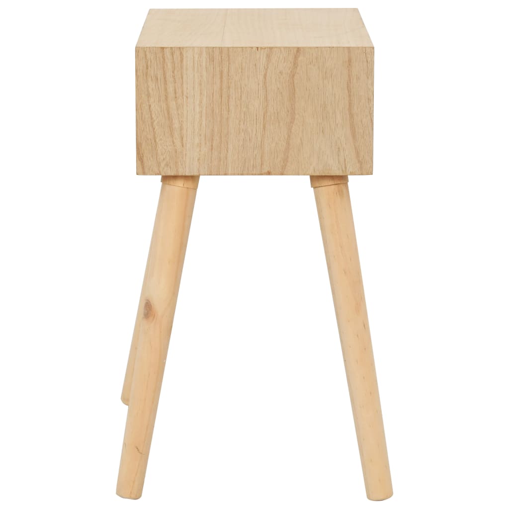 vidaXL Nachttisch mit Schublade 44x30x58,5 cm Massivholz Kiefer