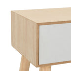 vidaXL Nachttisch mit Schublade 44x30x58,5 cm Massivholz Kiefer