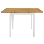 vidaXL Esstisch Ausziehbar Weiß (80-120)x80x74 cm MDF