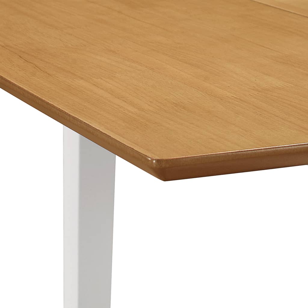 vidaXL Esstisch Ausziehbar Weiß (80-120)x80x74 cm MDF