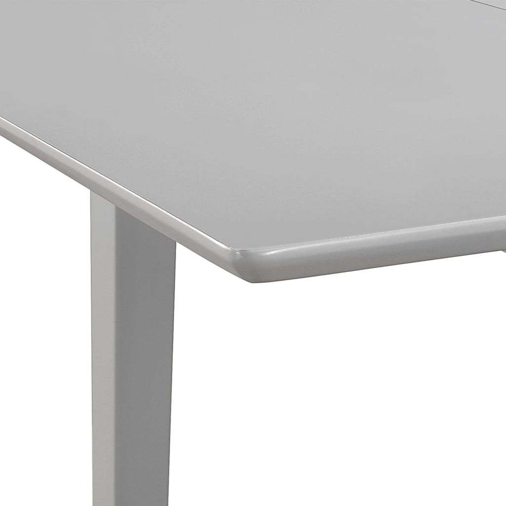 vidaXL Ausziehbarer Esstisch Grau (80-120)x80x74 cm MDF