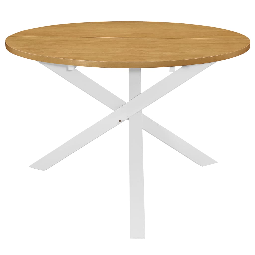 vidaXL Esstisch Weiß 120x75 cm MDF