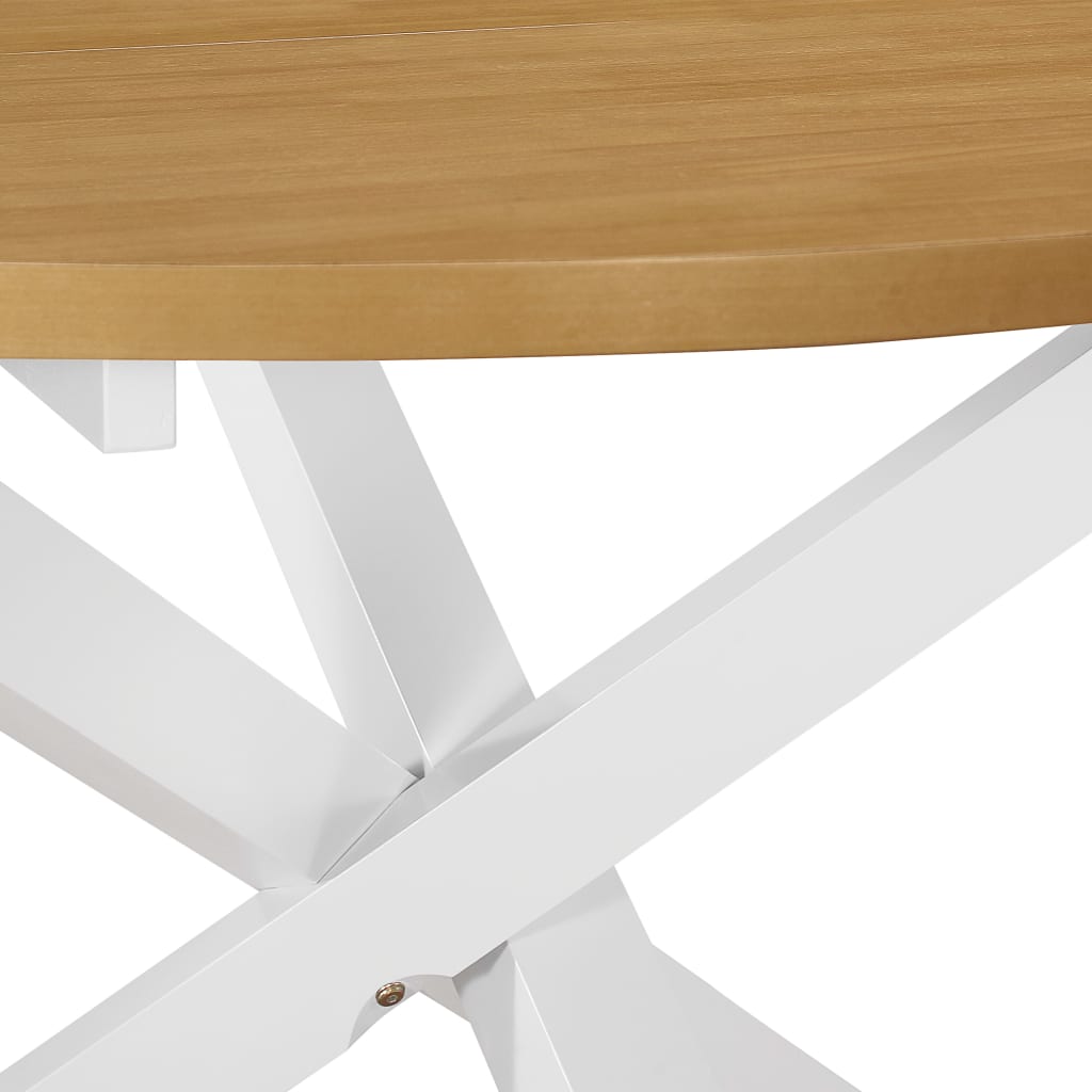 vidaXL Esstisch Weiß 120x75 cm MDF