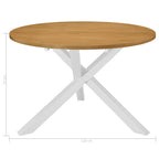 vidaXL Esstisch Weiß 120x75 cm MDF