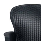 vidaXL 3-tlg. Bistro-Set Kunststoff Rattan Anthrazit