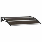 vidaXL Vordach Schwarz 120x75 cm PC