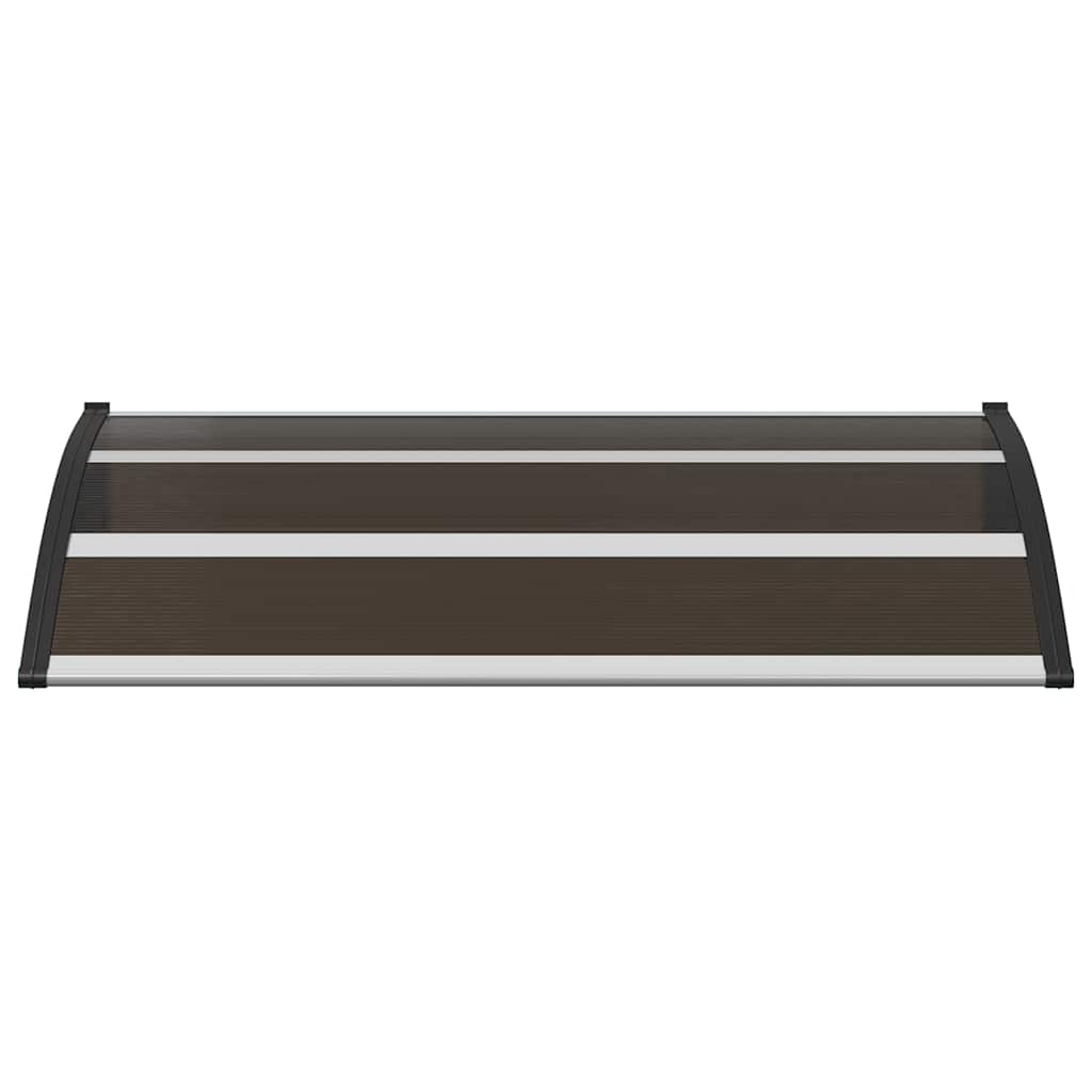 vidaXL Vordach Schwarz 120x75 cm PC