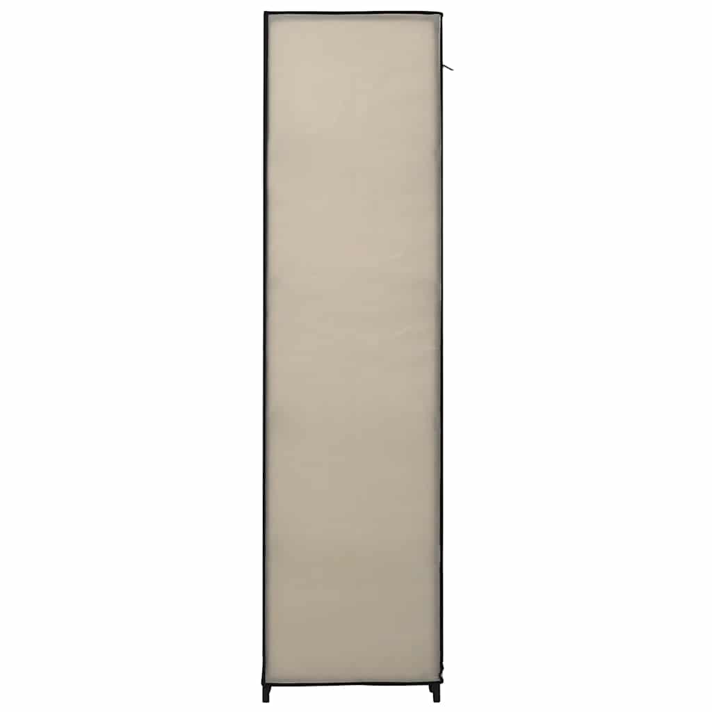 vidaXL Faltschrank Creme 110x45x175 cm Stoff