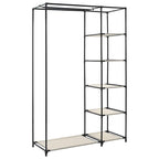 vidaXL Faltschrank Creme 110x45x175 cm Stoff