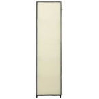 vidaXL Faltschränke 2 Stk. Creme 110x45x175 cm Stoff