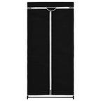 vidaXL Kleiderschrank Schwarz 75×50×160 cm