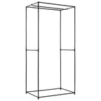 vidaXL Kleiderschrank Schwarz 75×50×160 cm