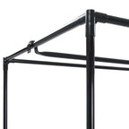 vidaXL Kleiderschrank Schwarz 75×50×160 cm