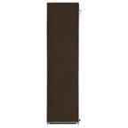 vidaXL Kleiderschrank mit Fächern und Stangen Braun 150x45x175cm Stoff