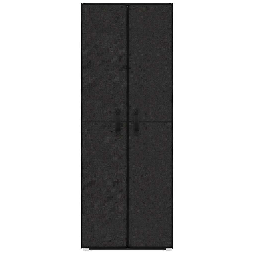 vidaXL Schuhschrank Schwarz 60x30x166 cm Stoff