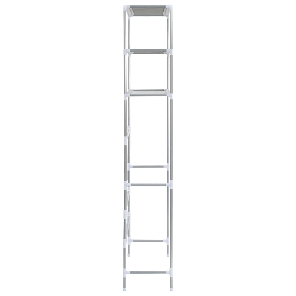 vidaXL Waschmaschinenregal 3 Ablagen Silbern 69x28x169 cm