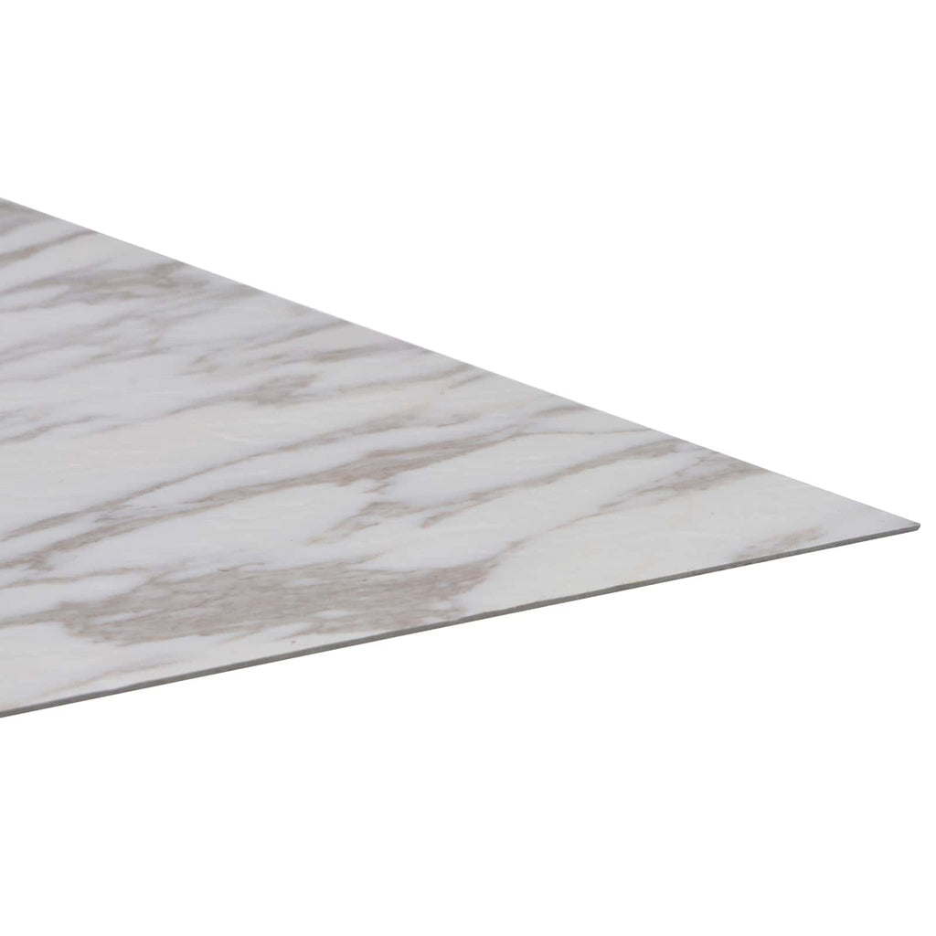 vidaXL Bodenplanken 5,11 m² 55 pcs PVC Weiß Marmor