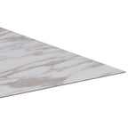 vidaXL Bodenplanken 5,11 m² 55 pcs PVC Weiß Marmor